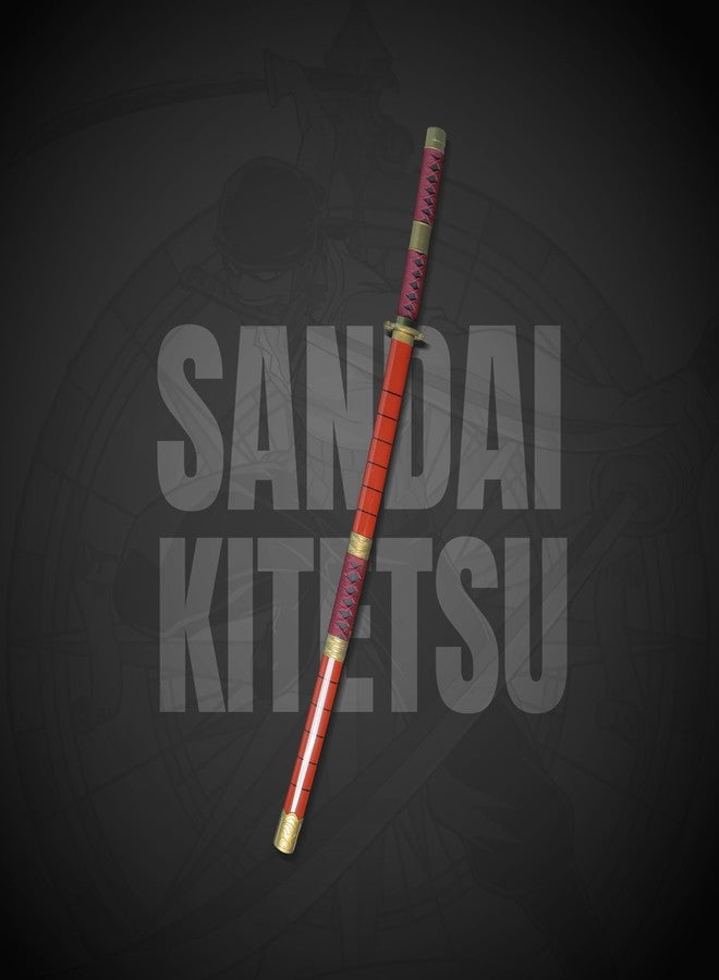 Offo سيف كاتانا نيون LED من أنمي ون بيس، زورو سانداي كيتيتسو - سيف أنمي مضيء بالحجم الطبيعي بطول 100 سم، مثالي للعب الأدوار، والعرض، والتدريب | هدية أنيقة للمعجبين، والأطفال، والمراهقين، وهواة الجمع - Image 2